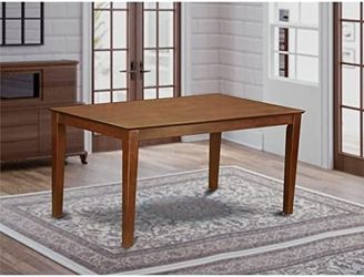 East West Furniture Wood CAT-MAH-S Mid Century Dining Table 60 x 36 x 30-Mahogany Finish