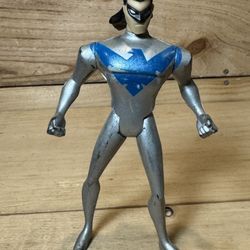 Batman NIGHTWING Action Figure (Silver Variant) 2003 Mattel