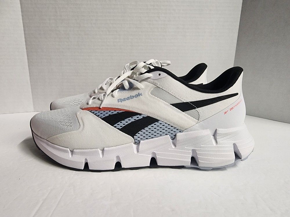 Reebok Zig Dynamica 5 Mens Size 12 White Mesh Lace Up #100074657