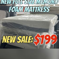 NEW FULL SIZE MEMORY FOAM MATTRESS