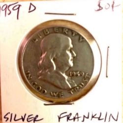 1959 D Franklin Half Dollar