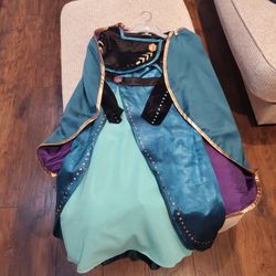 DISNEY STORE FROZEN ANA COSTUME KIDS SIZE 7/8