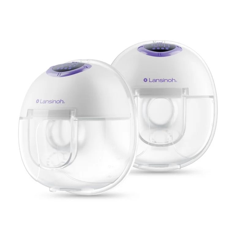 Lansinoh Discreet Duo Wearable Double Electric Breast Pump, Hands-Free Portable Breast Pump