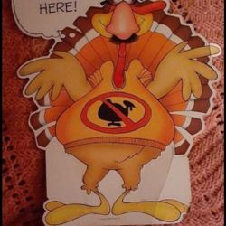 Vintage Cardboard Thanksgiving Decorations 