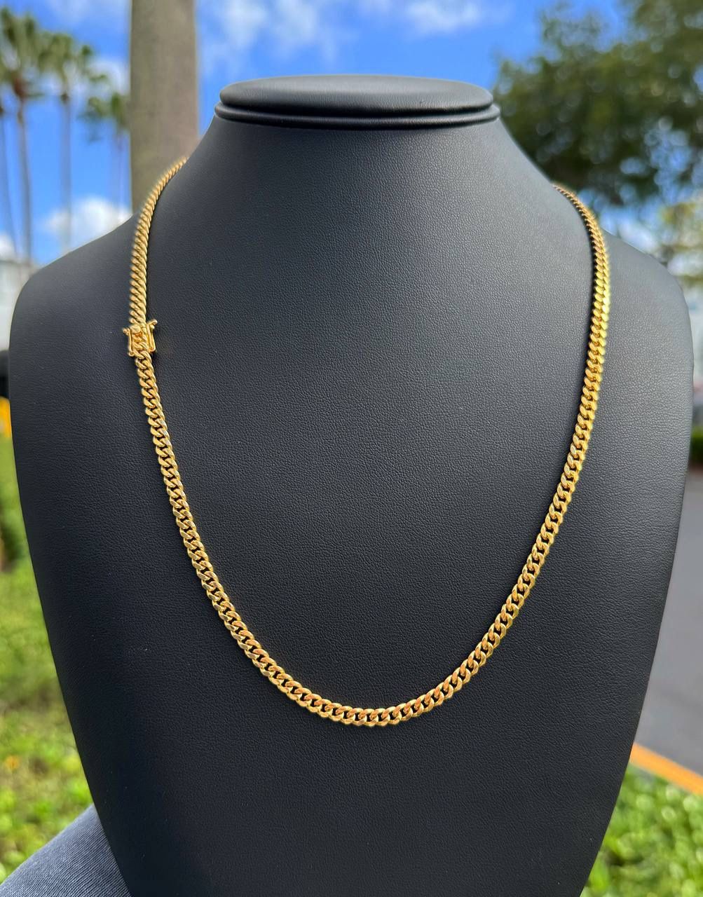 Jewelry 10k solid Yellow Gold brand New Cuban link 24β Chain necklace 30.3 grams 4.25mm