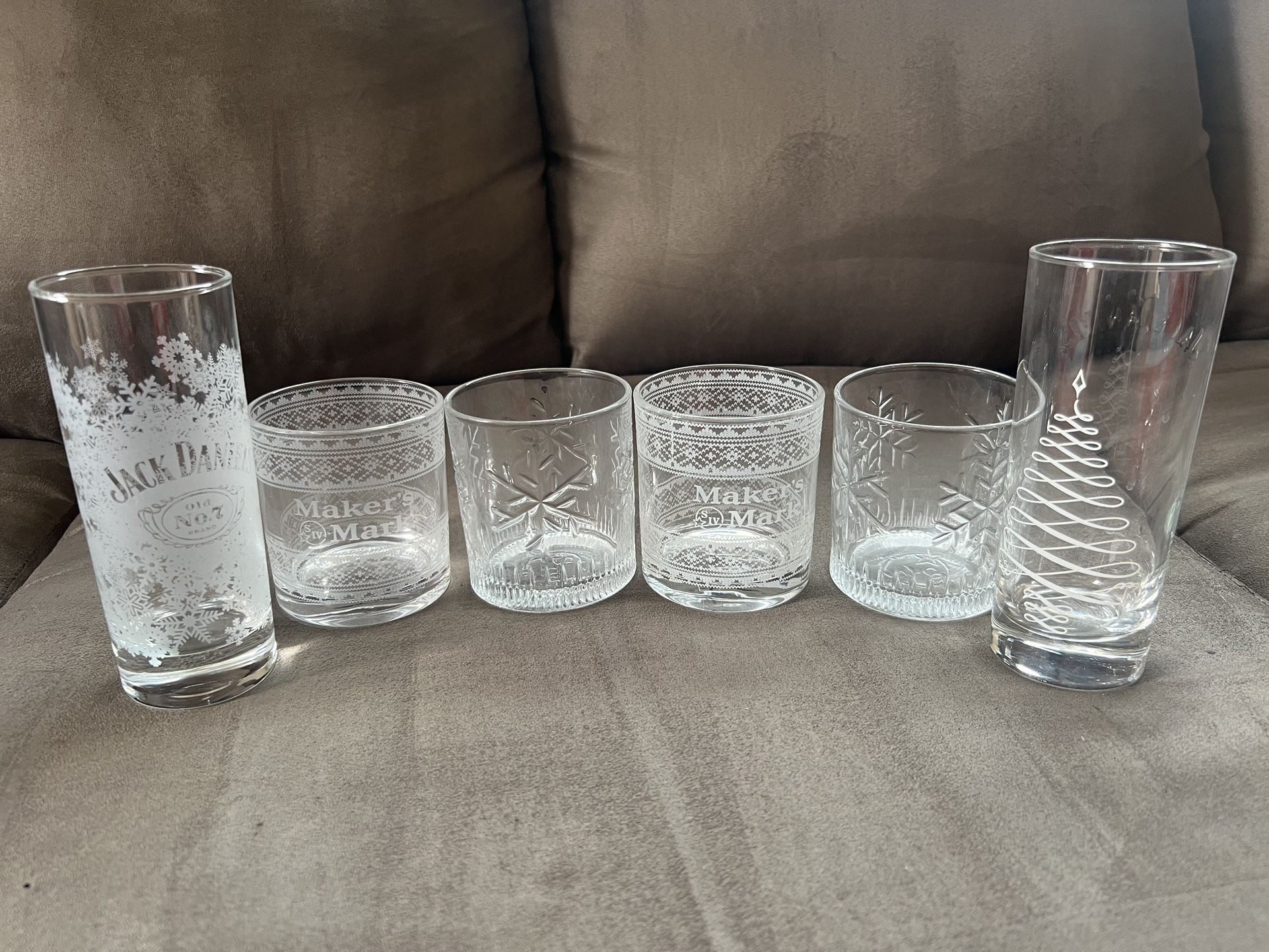 Holiday Whiskey Glasses