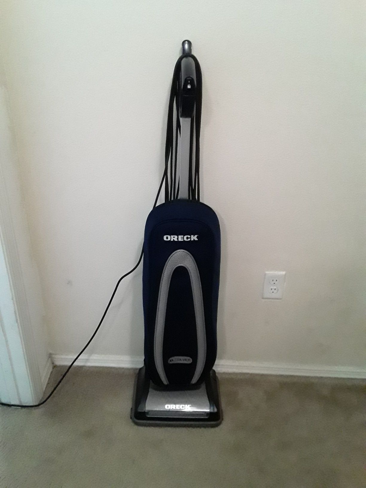 Oreck XL silver vacuum cleaner