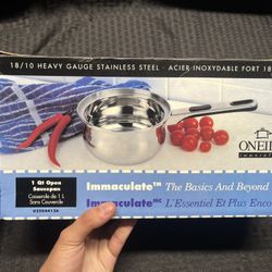 NEW - Oneida Immaculate 1 Qt Saucepan 