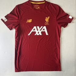 Liverpool Soccer Jersey Football England Shirt LFC New Balance AXA size small.