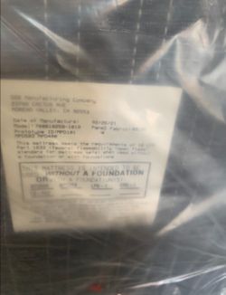 BeutyRest Pressure Lux Firm Matress, w/ metal frame.