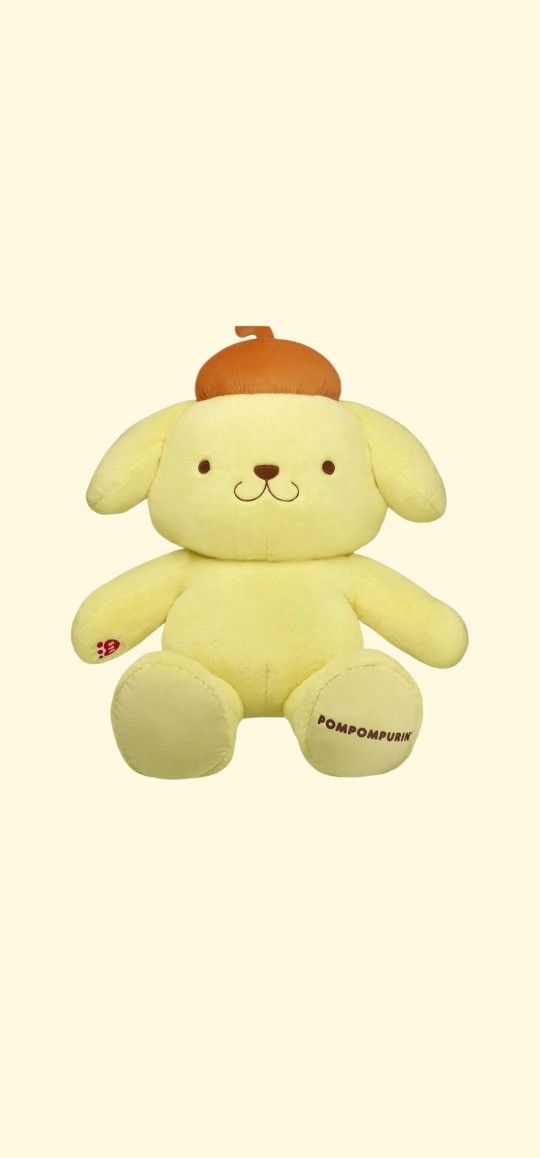 NWT Giant Hello Kitty Pompompurin w Bow