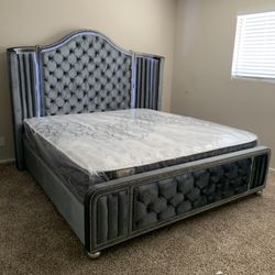 New In Box Queen Or King Bed Frame With Mattress(read description below)
