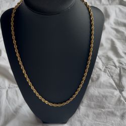 10k gold rope chain 