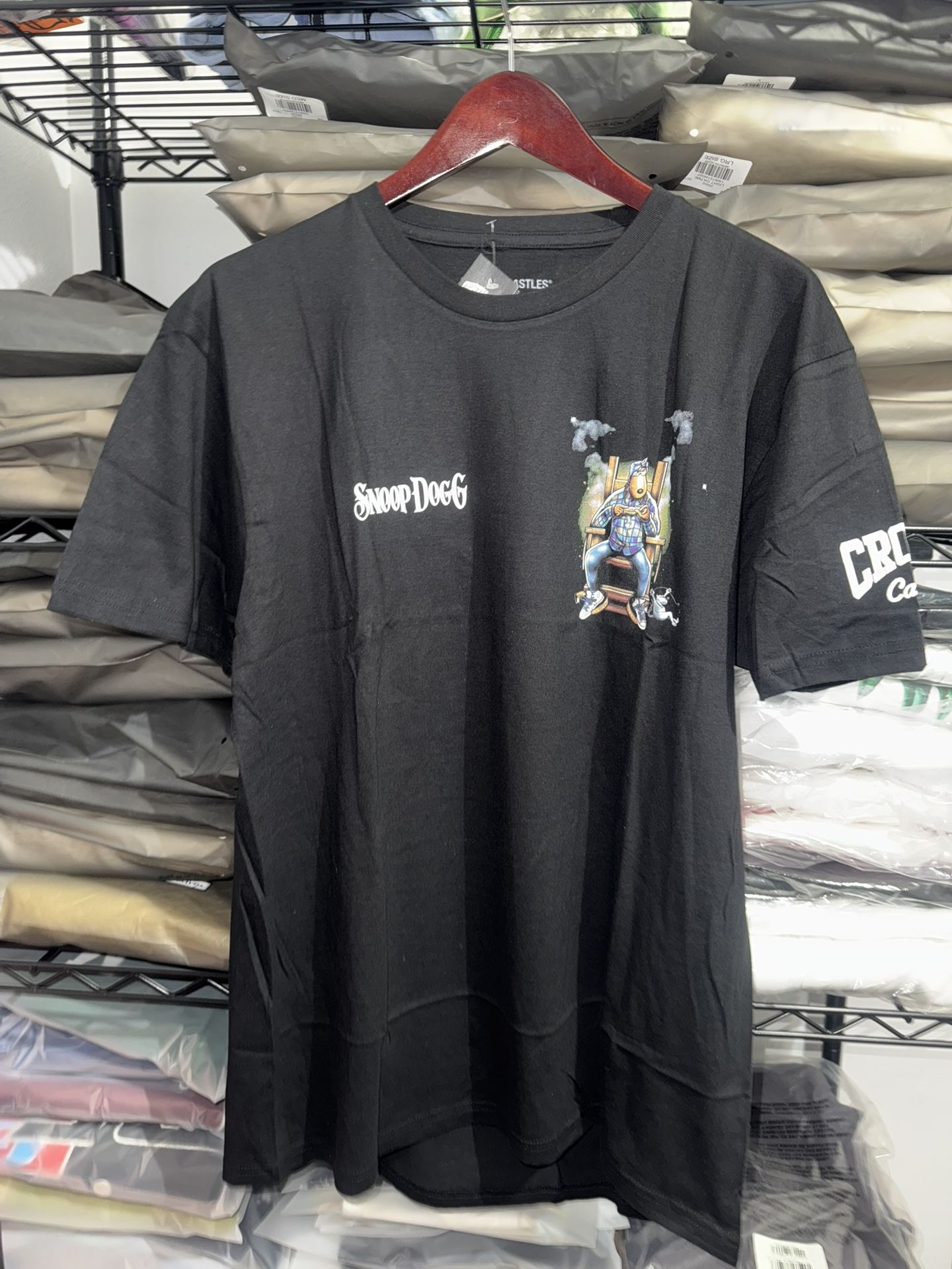 Death Row Records Snoop Dog x Crooks & Castles T Shirt Size L