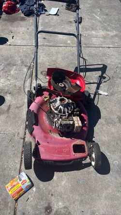 Red Push Lawn Mower – For Parts