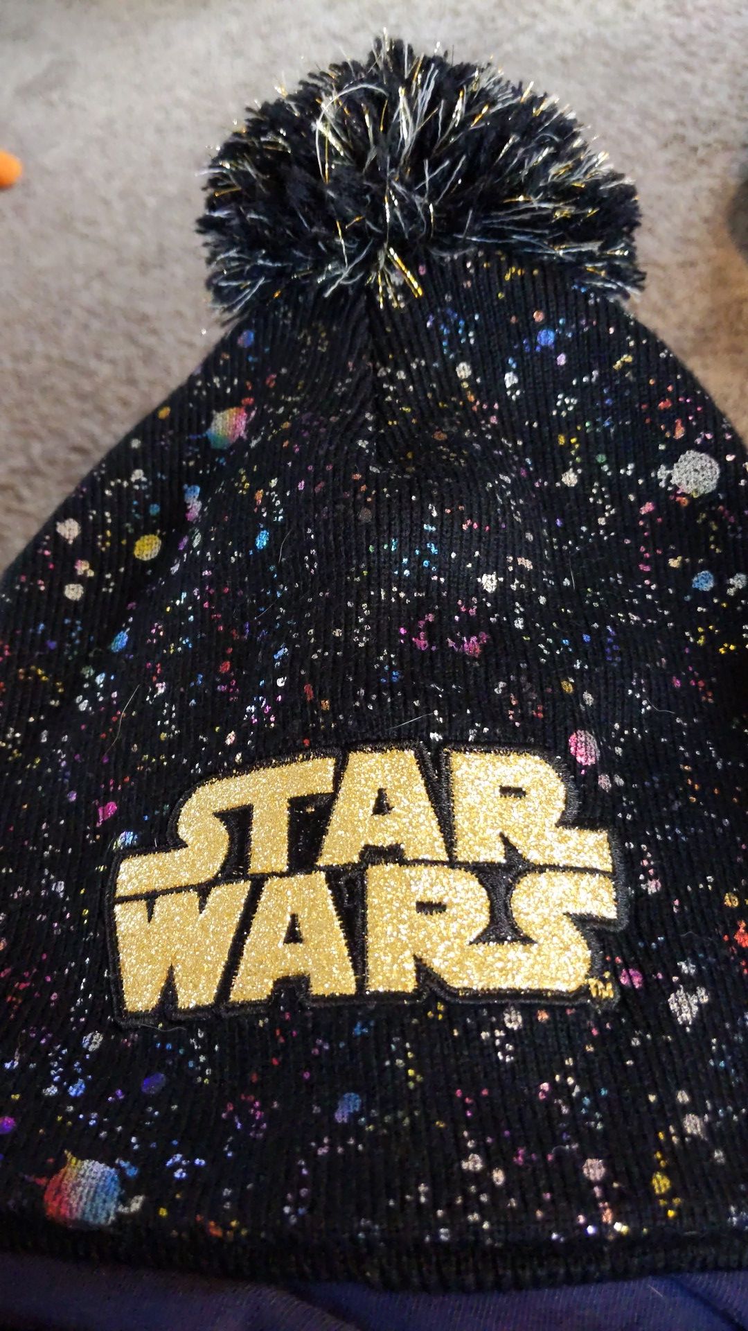 Star Wars winter hat with pom pom