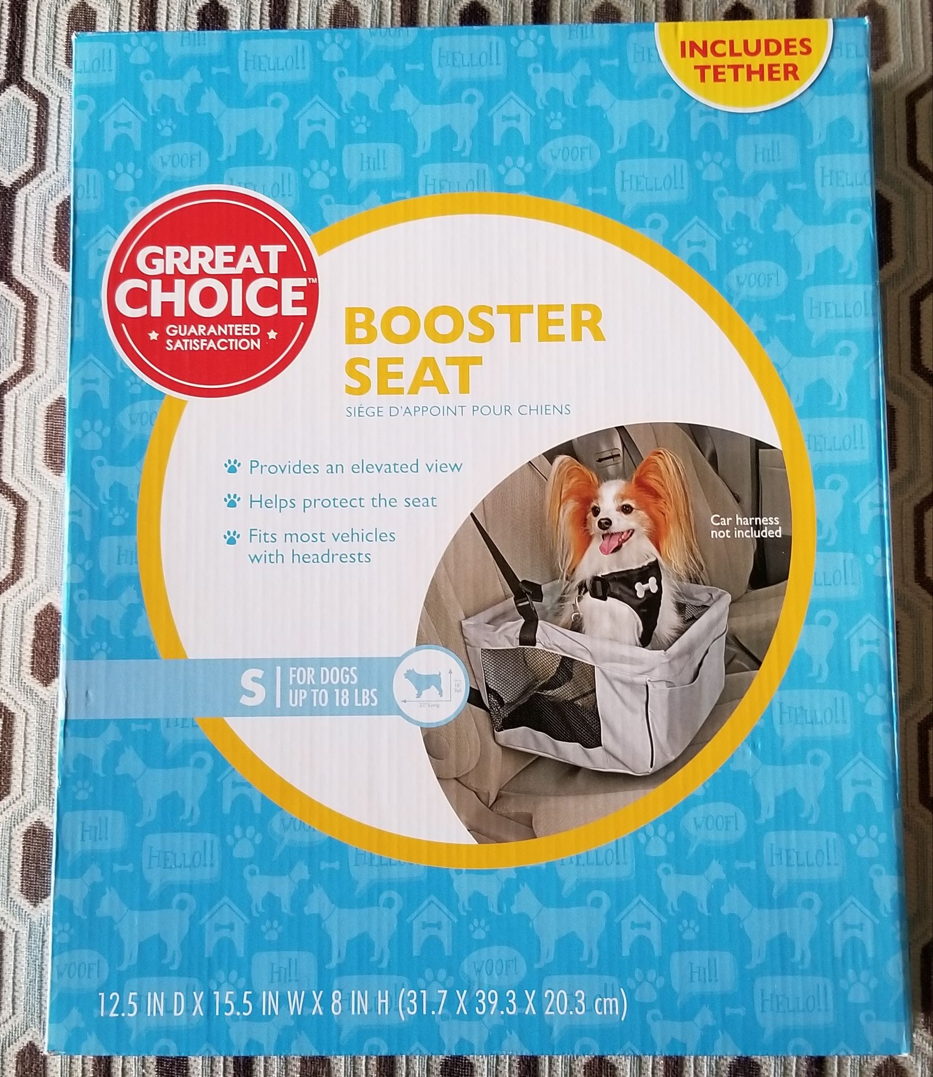 Booster Car Seat for Dog