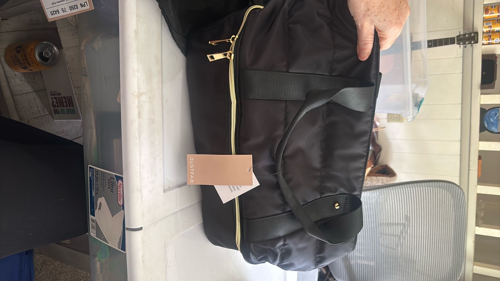 Jusfab Gym Bag With Shoe Compartment