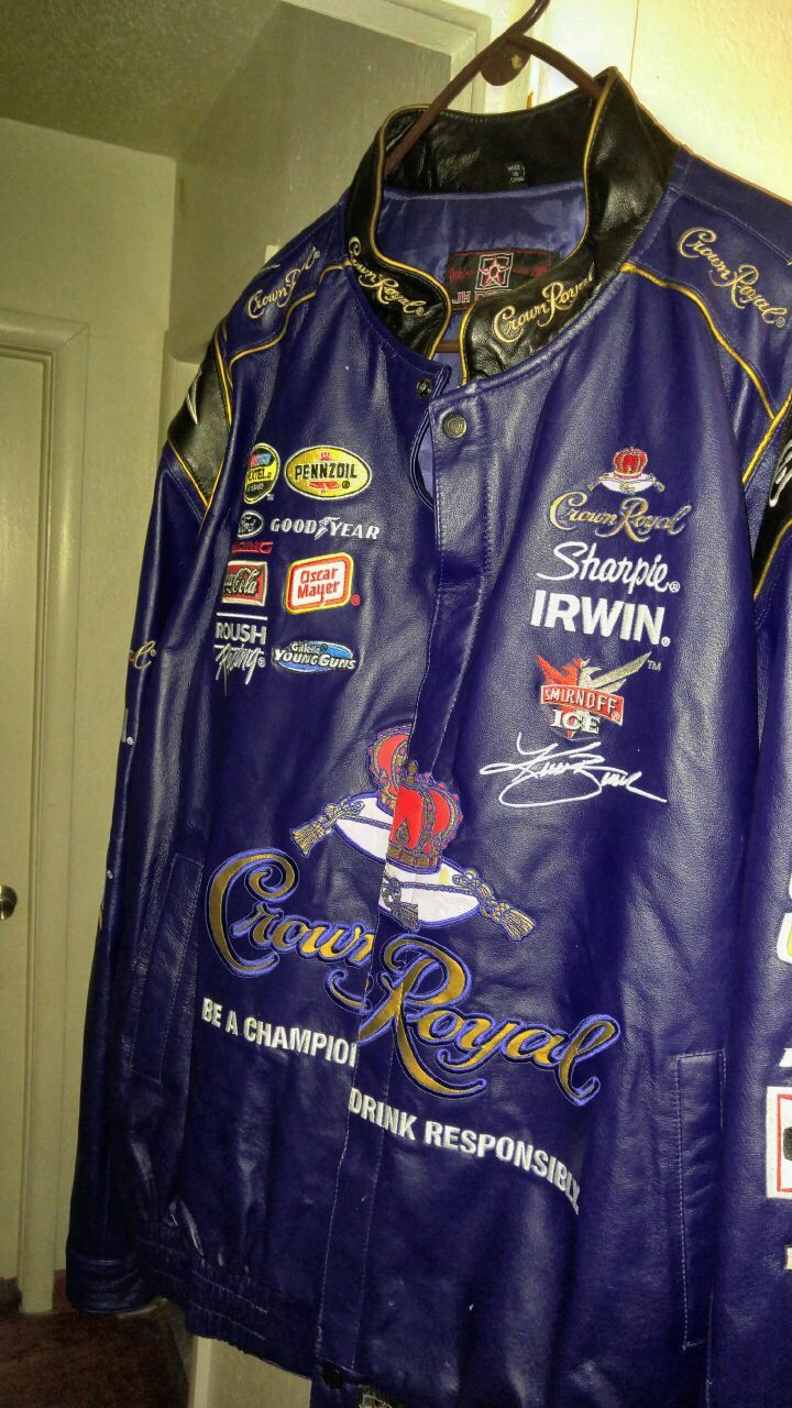 Crown Royal NASCAR roush racing leather