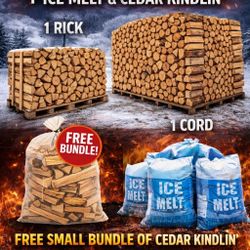 Firewood, Cedar Kindlin, Ice Melt 
