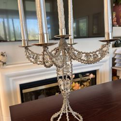 15 Inch Decorative Candle Holder + 5 Candles. 