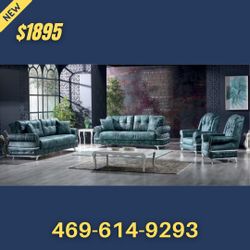Living room Set Sofa Loveseat Chairs New 3pcs