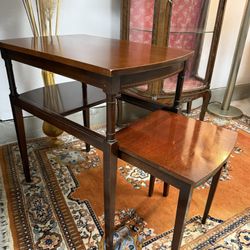 Antique / Vintage Mersman Convertible Side Table / End Table / Nightstand