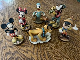 6” Anri Disney Woodcarvings, retired and very limited
