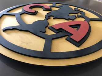 Club America Wood Sign