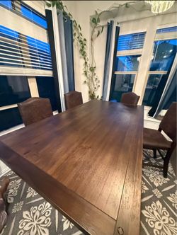 6-Seater Counter Height Dining Table Set for Sale – $750 OBO