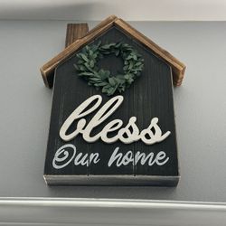 Bless Our Home Decor Sign