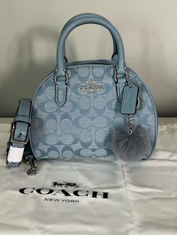 Coach Sydney Satchel In Signature Chambray