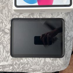 Blue iPad 10th Gen With Otterbox And Screen Protector
