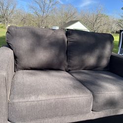 Dark Gray Loveseat Excellent Condition 
