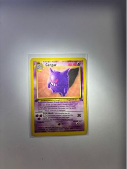 Pokémon Gengar TCG 20/62 Fossil 1st Edition Regular Rare HP