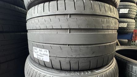 ✅ 2 Used Tires 285/35ZR19 MICHELIN PILOT SUPER SPORT 285/35R19 MAX PERFORMANCE SPORTCAR VEHICLES 285 35 19