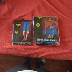 Superwomen Custome Adults. With Leggings