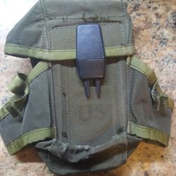 Vintage Military Us Ammo Clip Pouch 