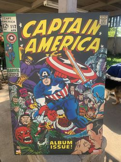 Marvel Comics Captain America Canvas Wall Art