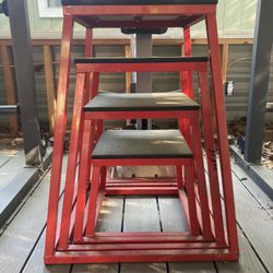 4 Piece Set Of Stackable Plyometric Jump Boxes - 12”, 18”, 24” And 30” - Retails For $400