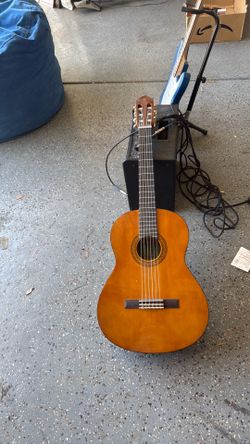 Guitars with amp and stand