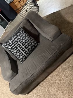 Couch with ottoman