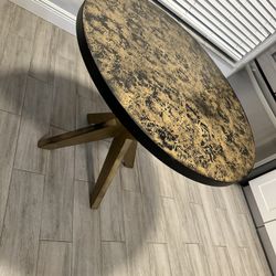 BLACK GOLD PAINTED 36” Kitchen Table Must Go Today! Moving