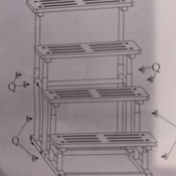 Adjustable Bamboo Dog Stairs New