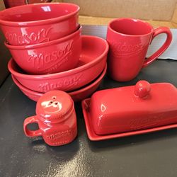 Red Mason Dishes