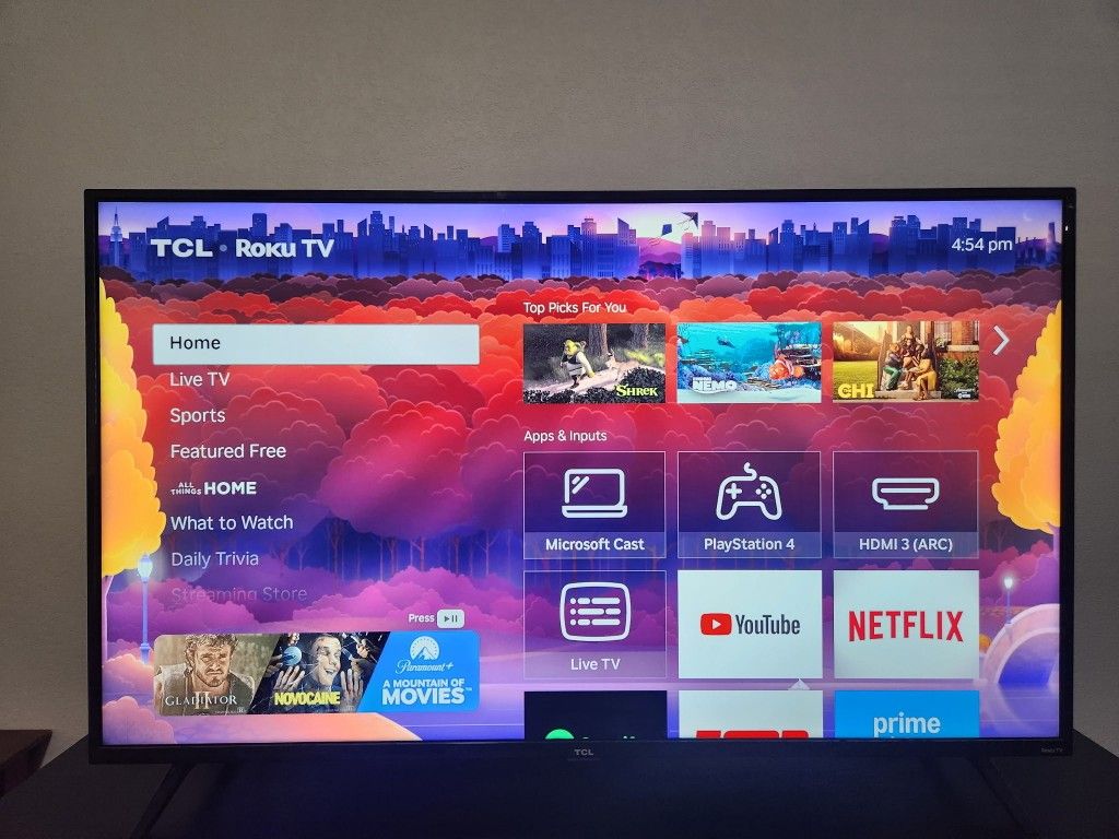 TCL 55” 4K UHD Roku Smart TV (Model 55S451 – S4 Series)