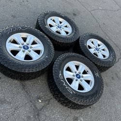For F150 Rins 6 Lugs 17 Tires 265/70r17 Tires 75% Life All 4 