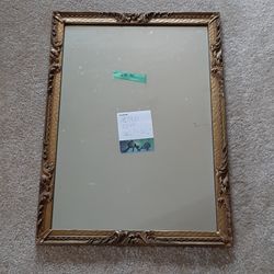 #90. Antique Gold Gesso Frame Mirror Victorian 20 1/2 × 28 1/2