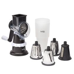 Miu Rotary Food Grater with Stainless Steel Drums