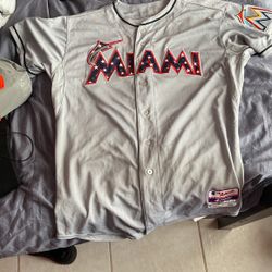 Authentic Game Worn Miami Sam Dyson Jersey 